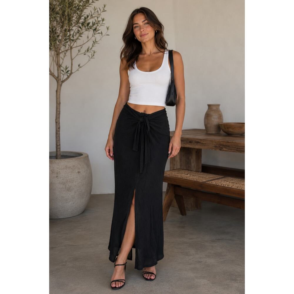 Stillwater | Linen Tie Skirt